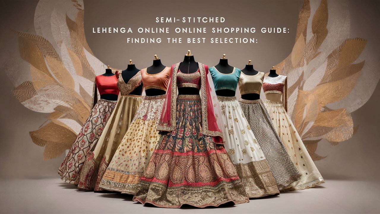 Semi-Stitched Lehenga Online Shopping Guide: Finding the Best Selection