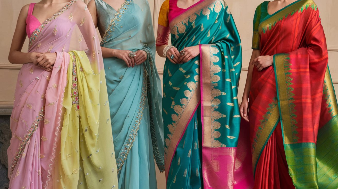 Color Trends in Designer Sarees for 2024