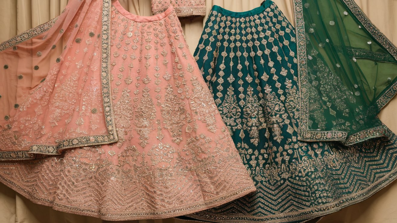 Semi-Stitched Lehengas for Evening Wear