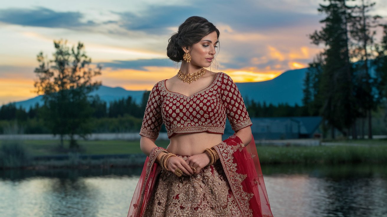 How to Style a Bridal Lehenga for a Sunset Ceremony