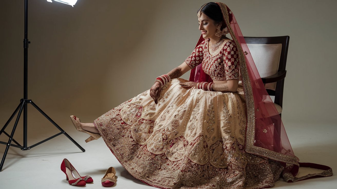 Choosing the Right Footwear for Your Bridal Lehenga