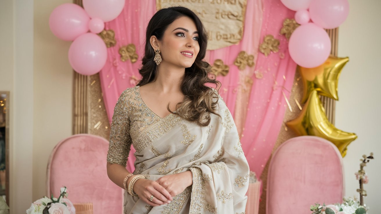 How to Style a Designer Saree for a Bridal Shower