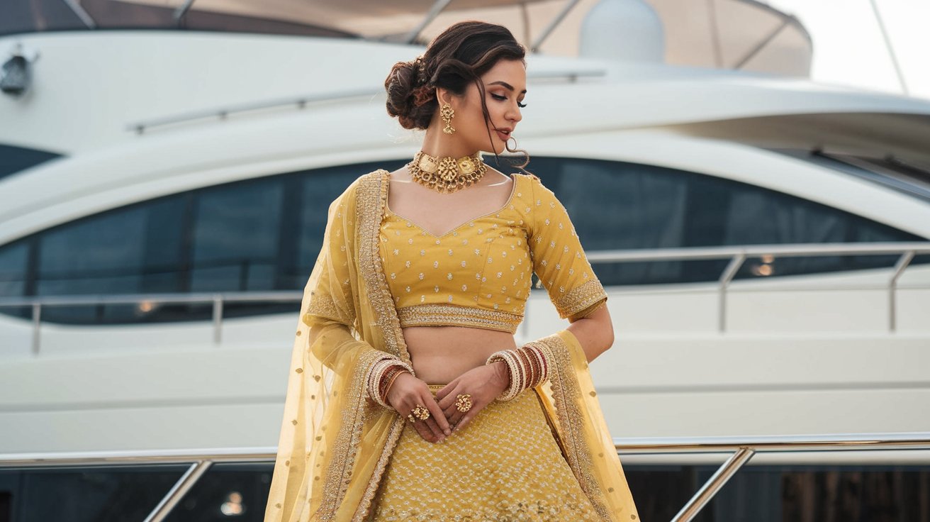 Bridal Lehenga Trends for Yacht Weddings