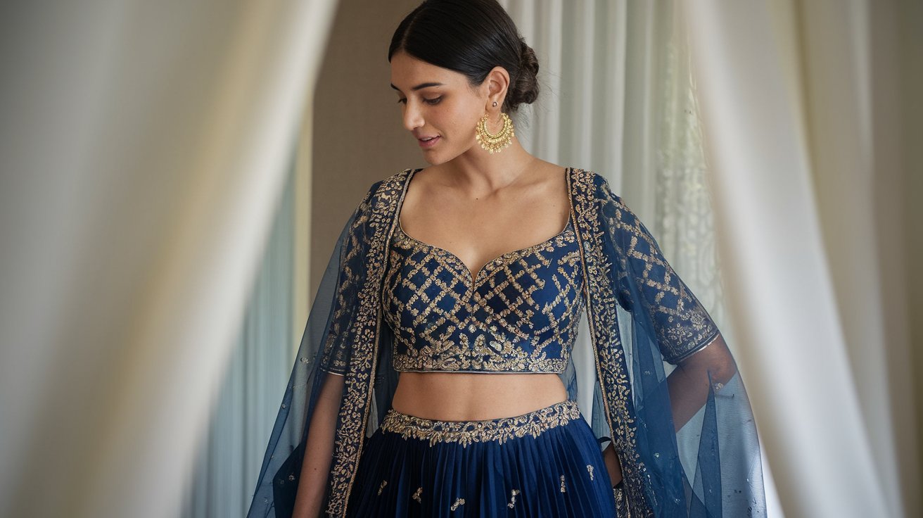 Semi-Stitched Lehengas for Modern Brides