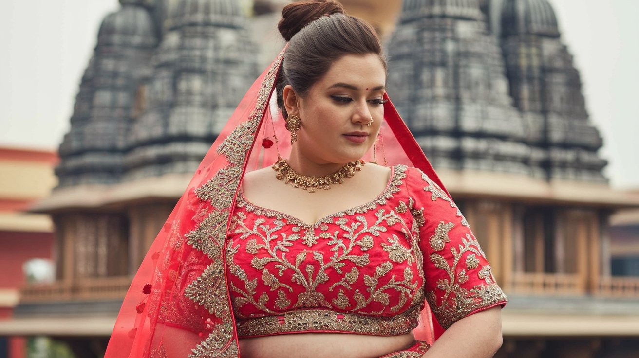 Plus-Size Bridal Lehenga Trends