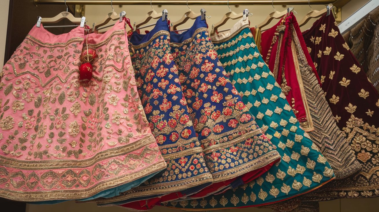 Semi-Stitched Lehengas for Diwali Celebrations