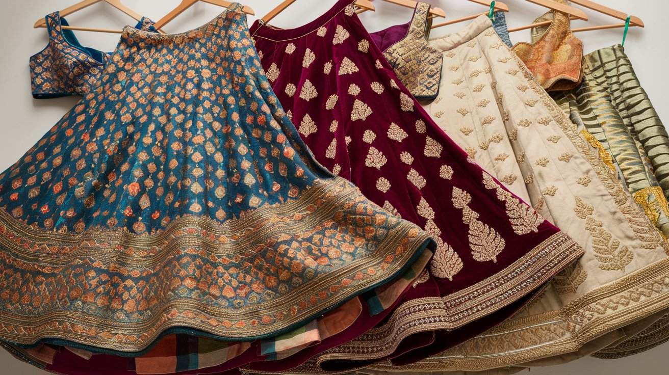 Trending Fabrics for Semi-Stitched Lehengas