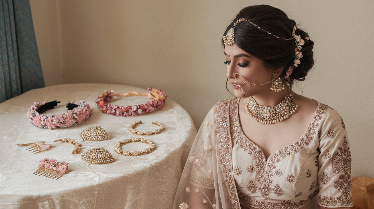 How to Choose the Right Hair Accessories for Your Bridal Lehenga