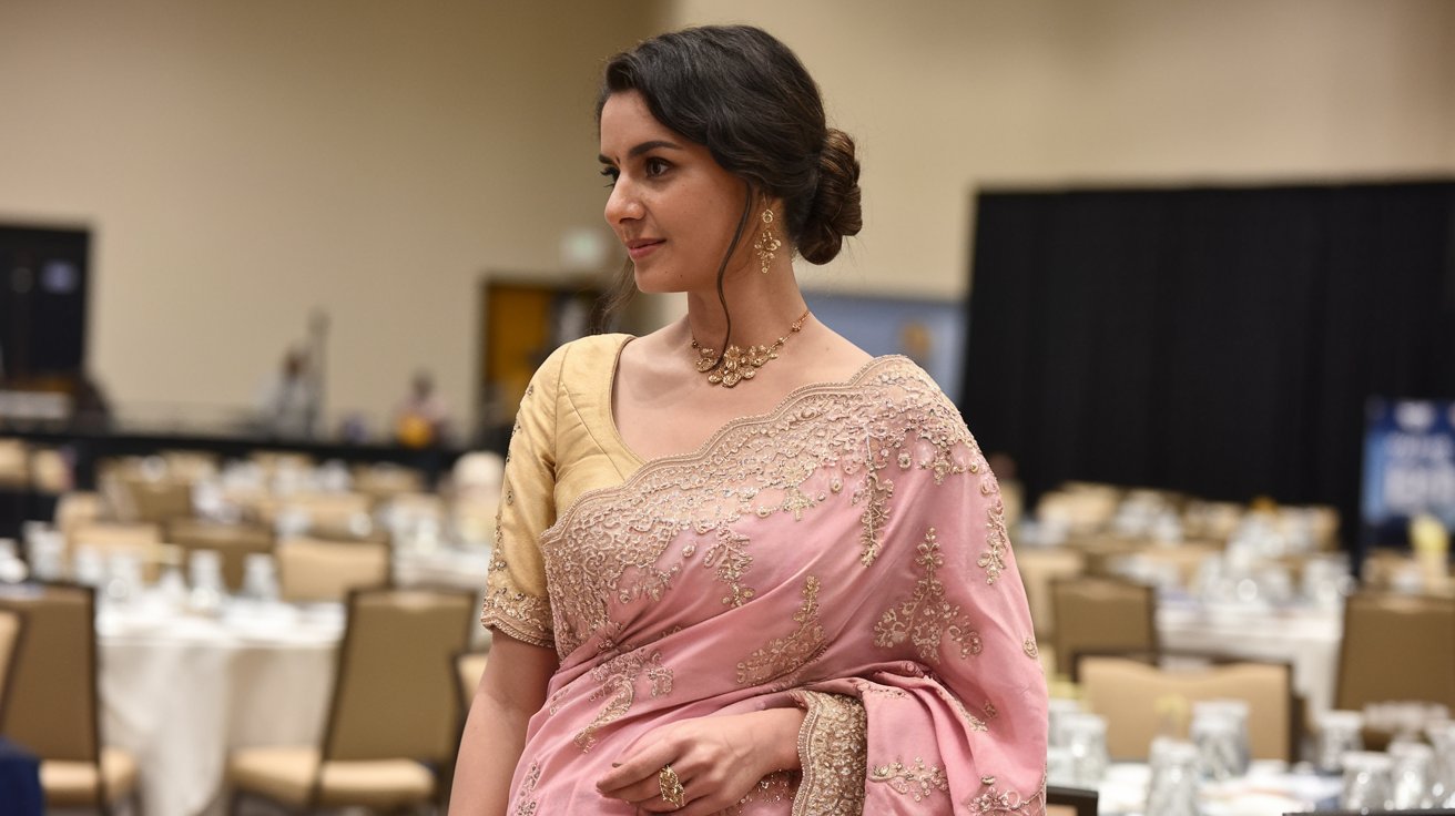 How to Style a Designer Saree for a Charity Event