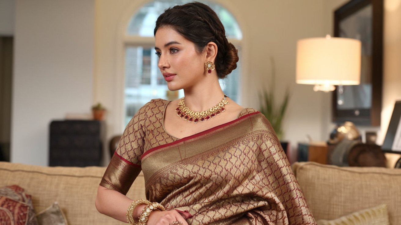 How to Style a Designer Saree for an Anniversary Party