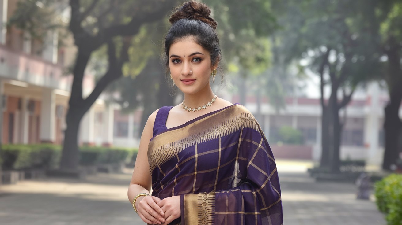 How to Style a Designer Saree for a College Farewell