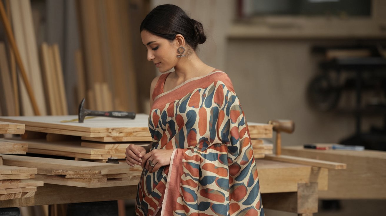 How to Style a Designer Saree for a Workshop