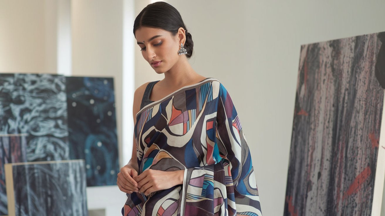 How to Style a Designer Saree for an Art Exhibition