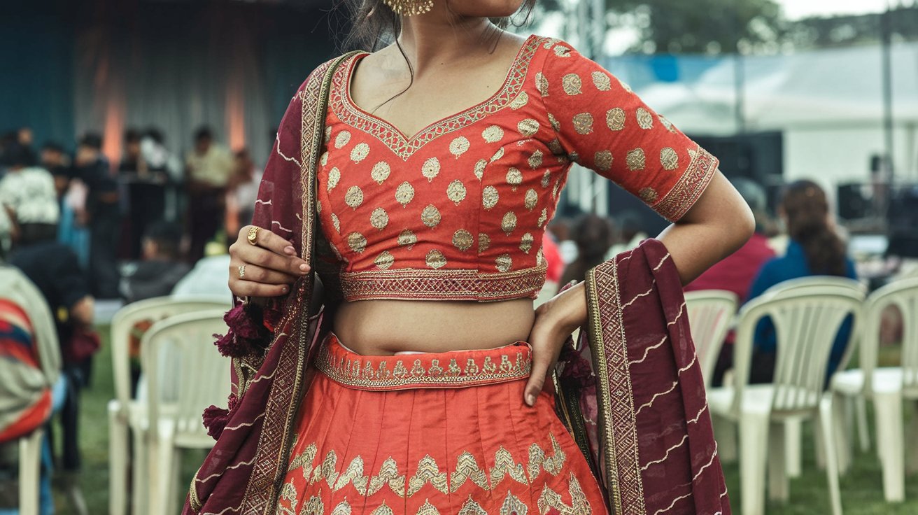 How to Style a Semi-Stitched Lehenga for a Community Gathering