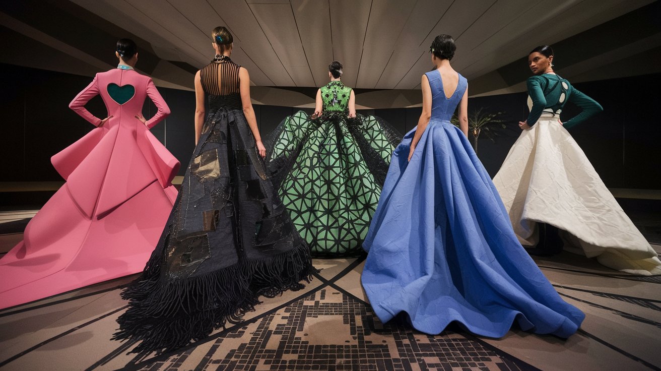 Modern Silhouettes in Designer Gowns