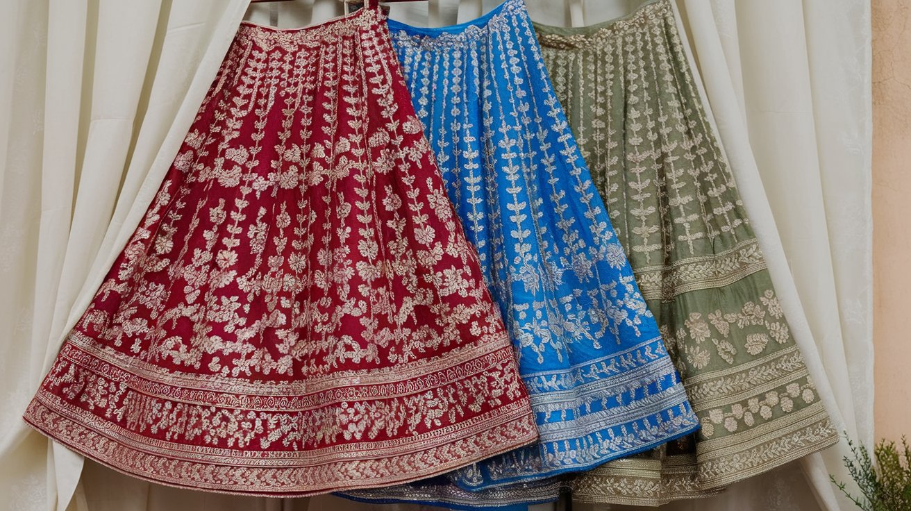 Semi-Stitched Lehengas for Cultural Festivals