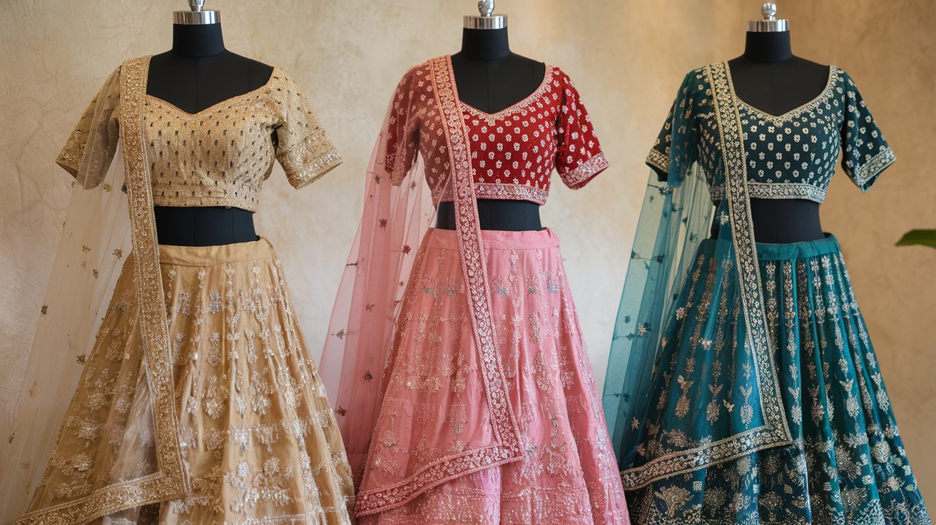 Semi-Stitched Lehengas for High School Reunions