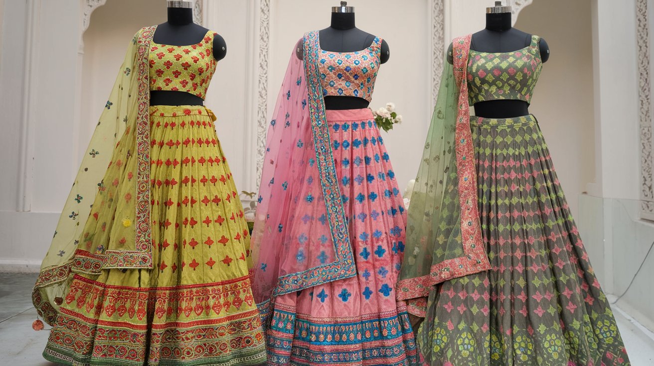 Semi-Stitched Lehengas for Spring Festivals