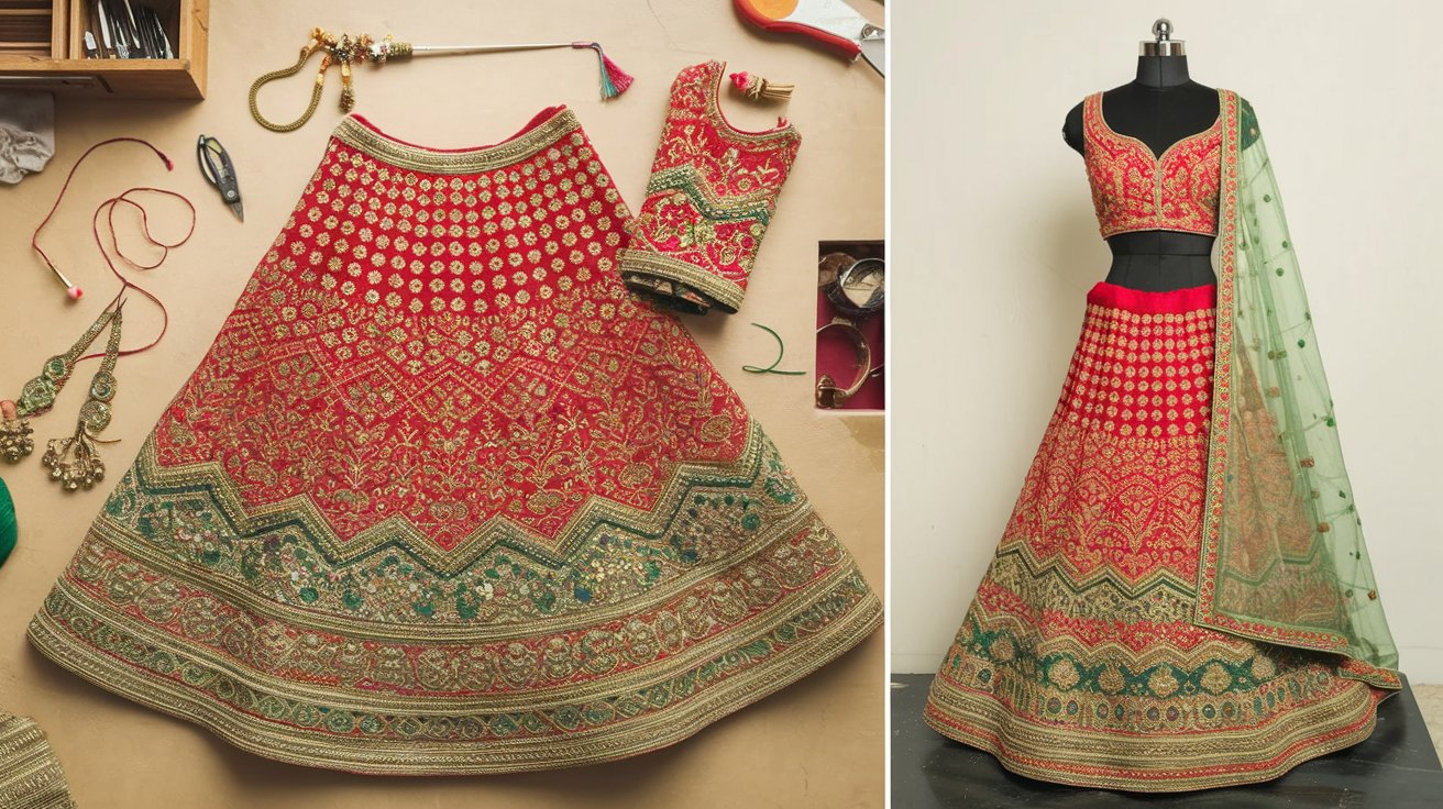 How to Embellish a Semi-Stitched Lehenga