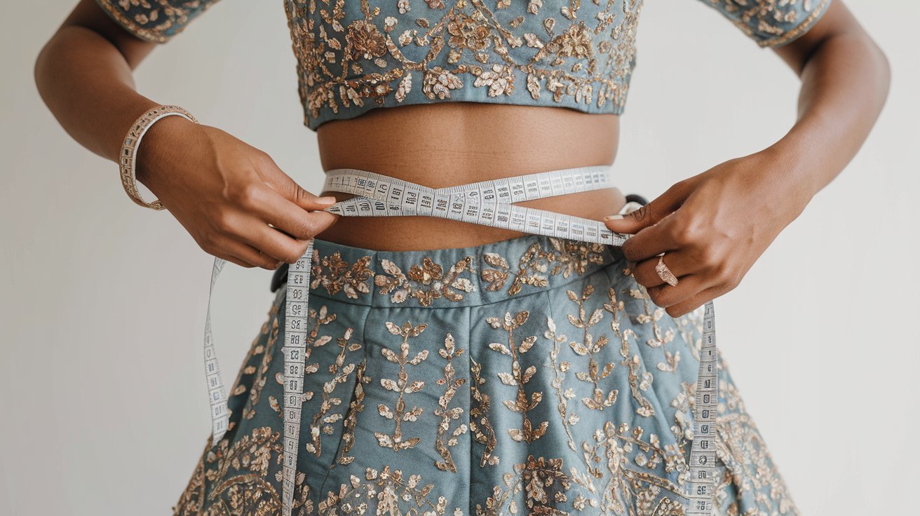 How to Measure Yourself for a Semi-Stitched Lehenga