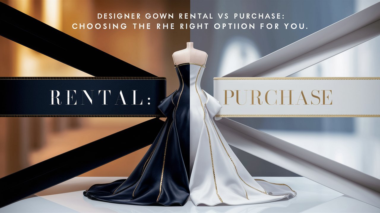 Designer Gown Rental vs. Purchase: Choosing the Right Option for You