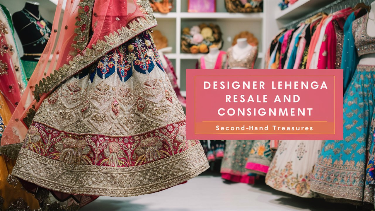 Designer Lehenga Resale and Consignment: Second-Hand Treasures