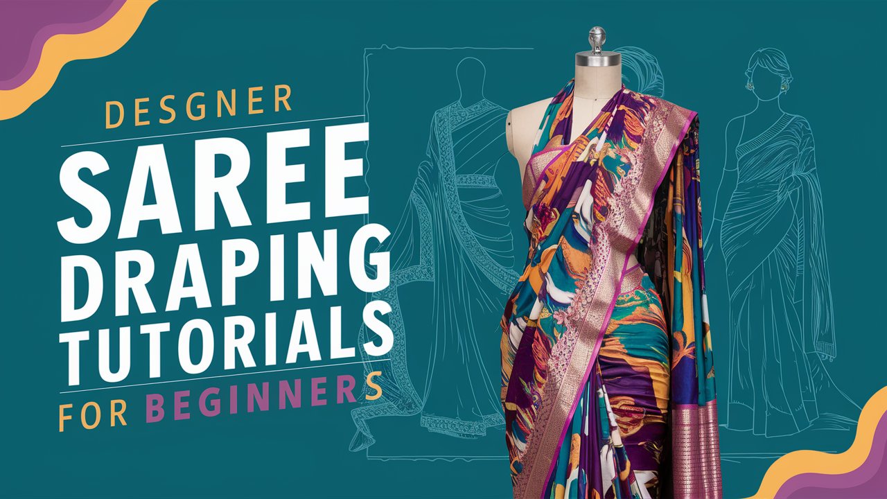 Designer Saree Draping Tutorials for Beginners