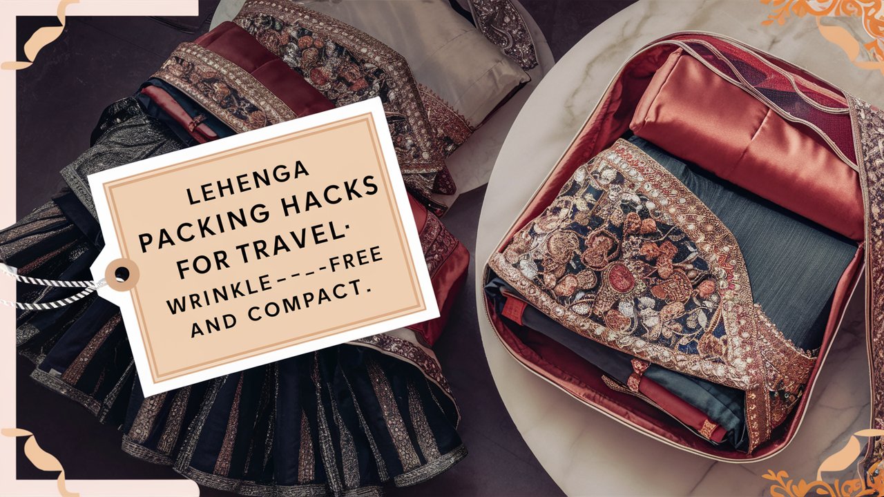 Lehenga Packing Hacks for Travel: Wrinkle-Free and Compact