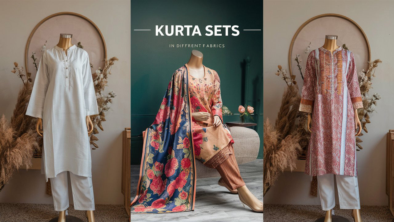 Kurta Sets for Different Fabrics: Cotton, Silk, and More