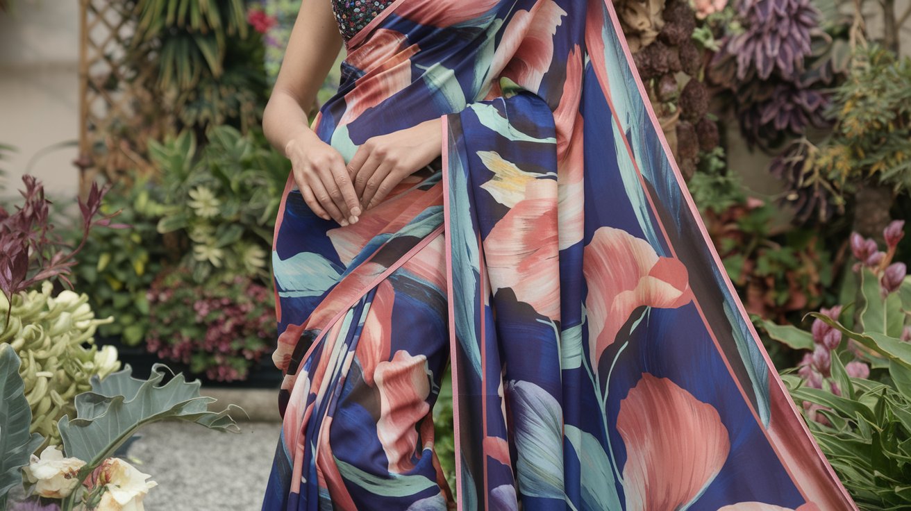 How to Style a Designer Saree for a Garden Party