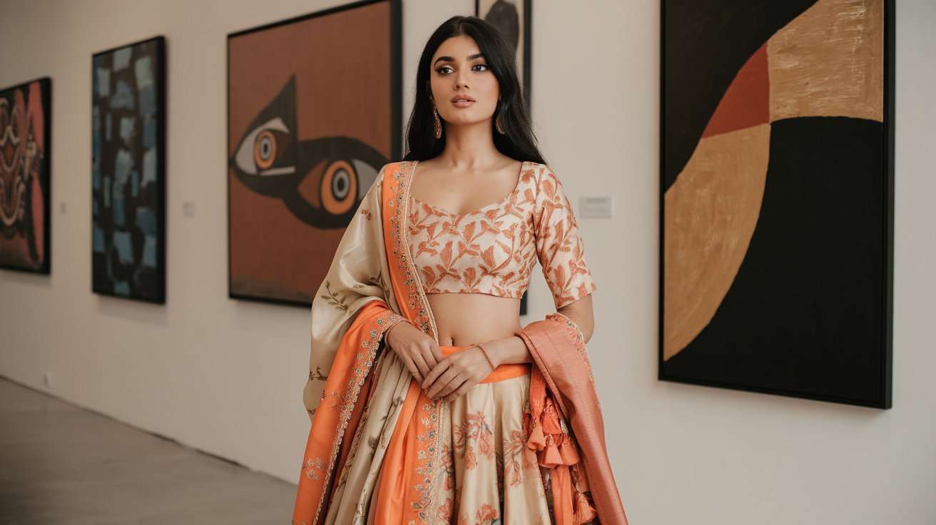 How to Style a Semi-Stitched Lehenga for an Art Exhibition