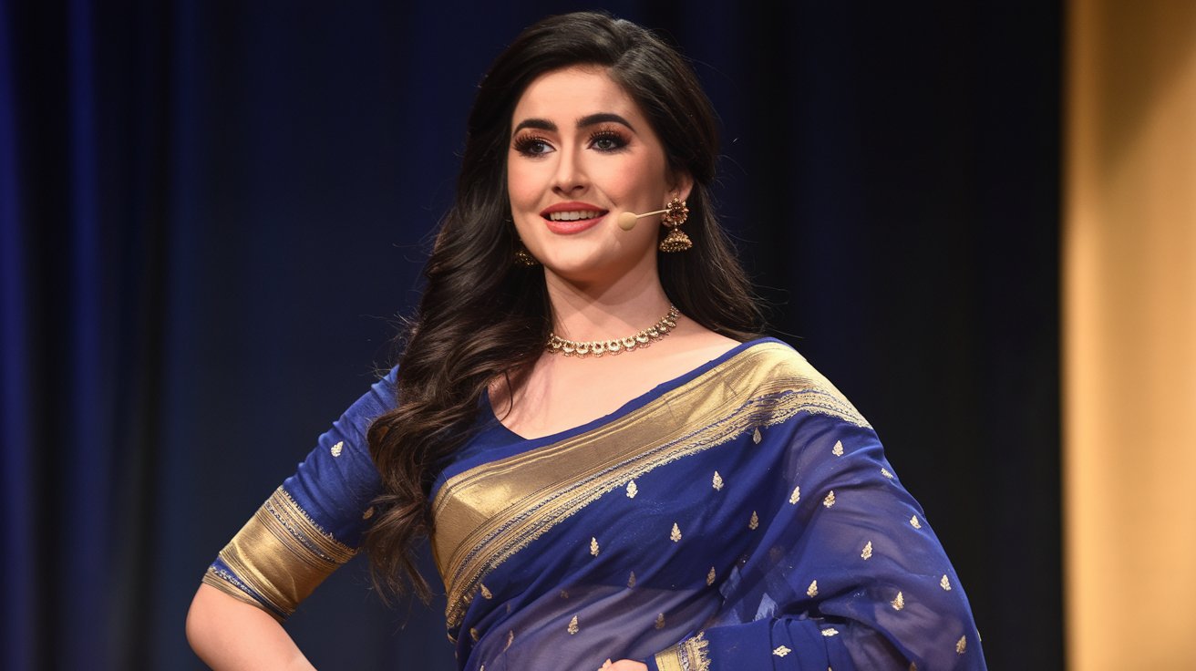 How to Style a Designer Saree for a Talent Show