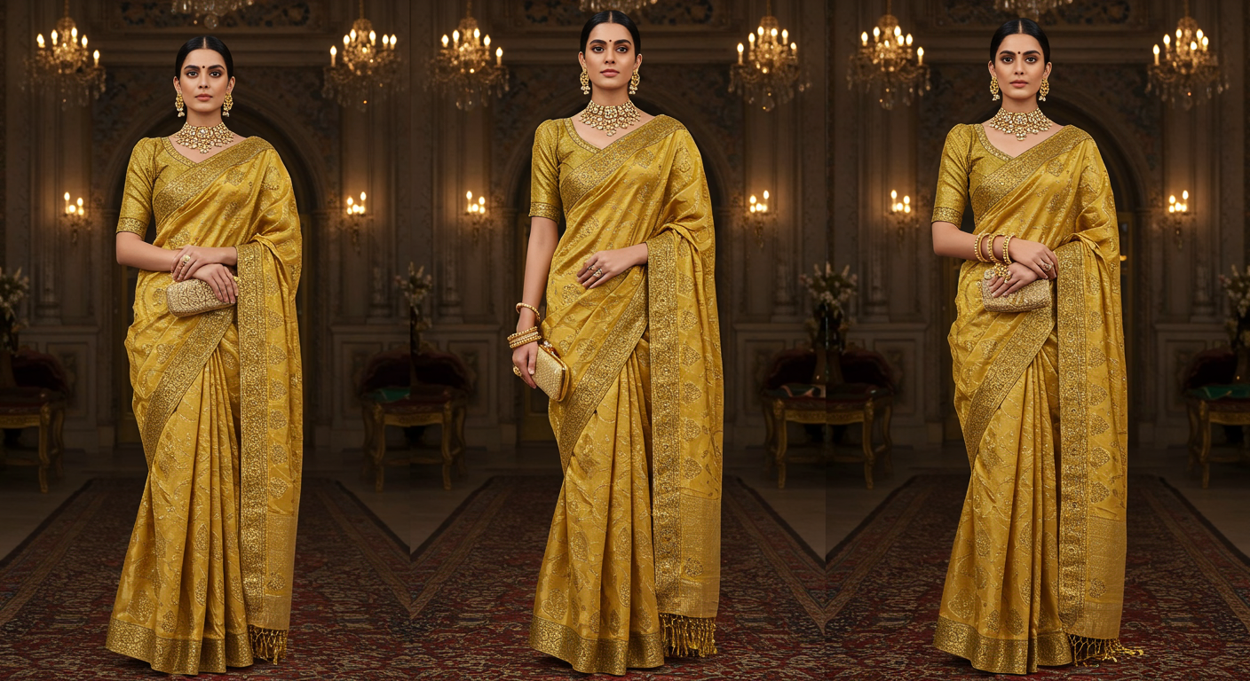 Golden-Saree-Styling-Guidenull-How-to-Drape-&-Accessorize-for-a-Stunning-Look