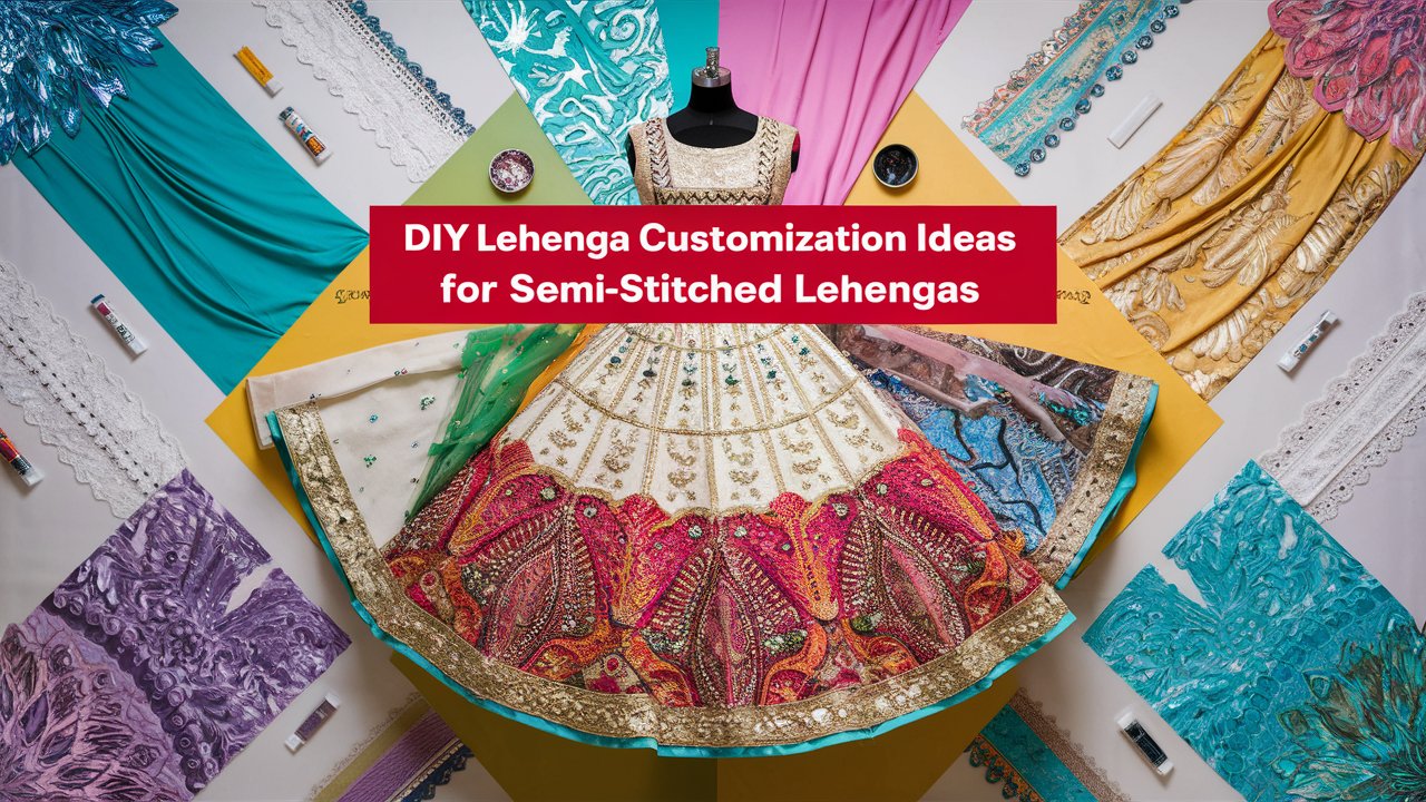 DIY Lehenga Customization Ideas for Semi-Stitched Lehengas