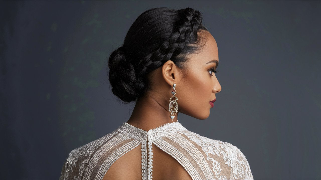 Ethnic Gown Hairstyles for Different Hair Types: Updos, Braids, etc.