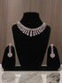 Silver Plated Pink AD Necklace Set