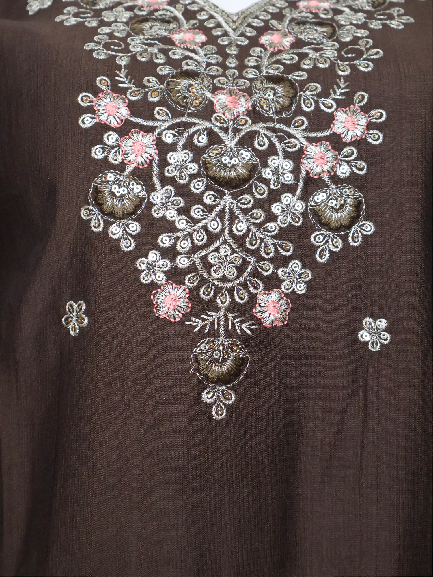 Cotton Kurti with Beautifully Embroidered Neckline